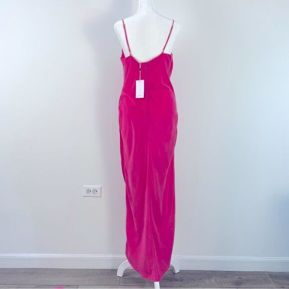 Lovers and Friends Noah Wrap Dress Hot Prink size M NEW Midi - Picture 5 of 11